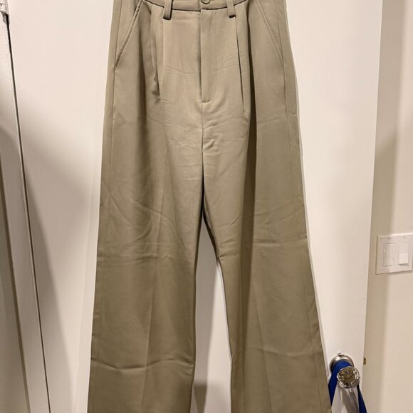 Anine Bing Carrie Pant in Green Khaki - Picture 6 of 6